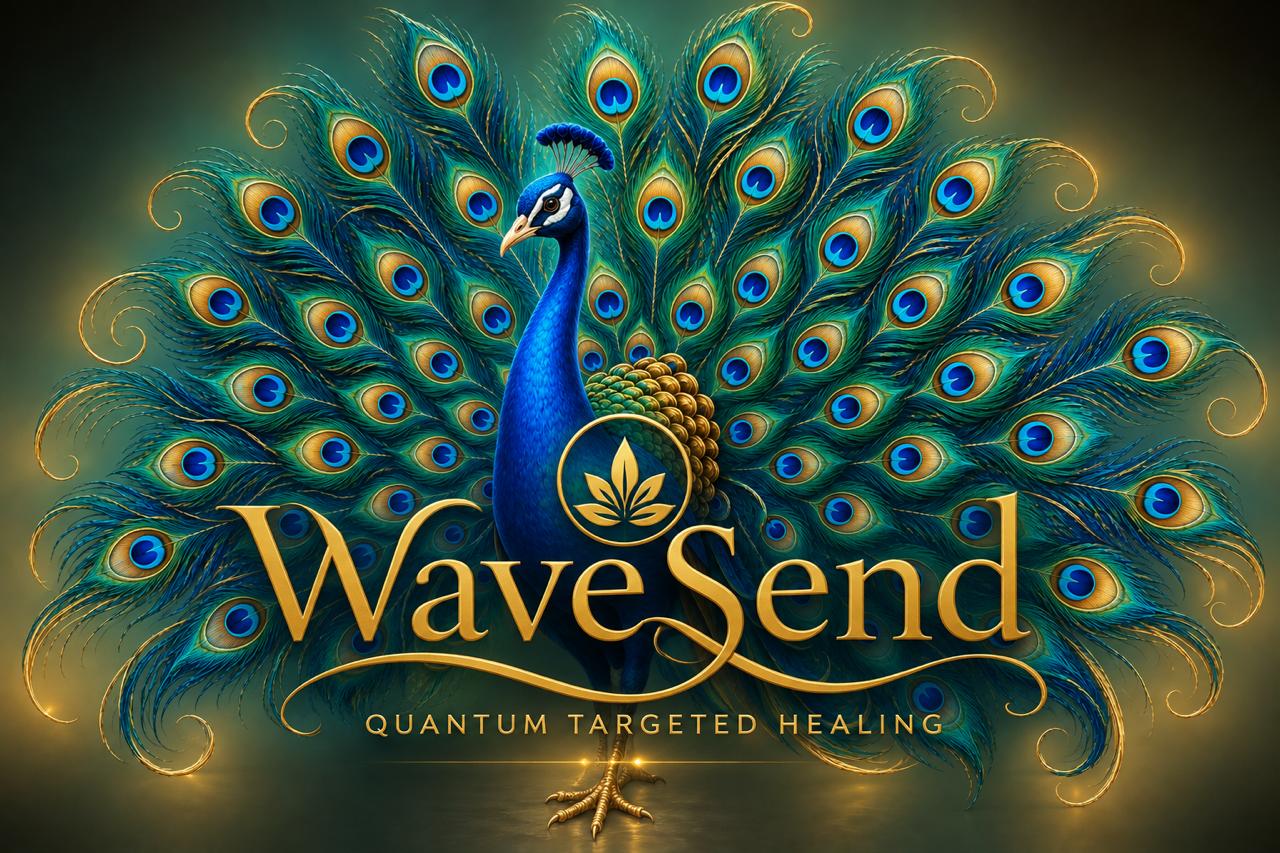 WaveSend peacock artwork