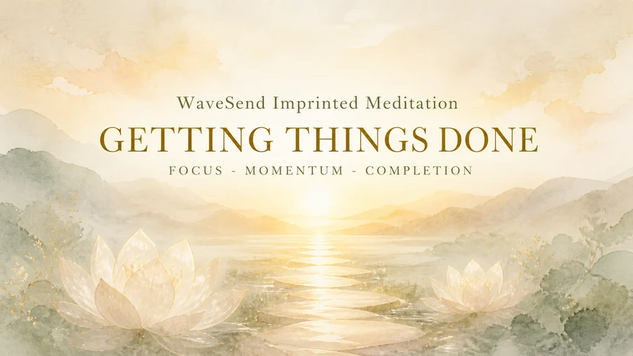 WaveSend Imprinted Meditation for GETTING THINGS DONE!
